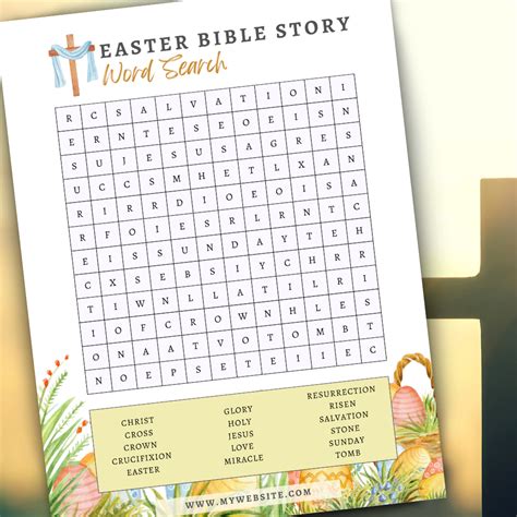 Easter Bible Story Word Search