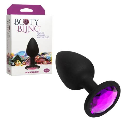 Booty Bling Small Black Plug Pink Stone On Literotica