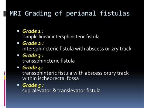 Ppt Mri Imaging Of Perianal Fistula Powerpoint Presentation Free Download Id2986971