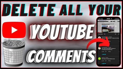 How To Delete All Your Youtube Comments On Mobile Android And Iphone