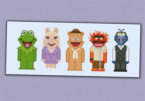 Featuring Kermit Miss Piggy Fozzie Animal And Gonzo Disney Cross