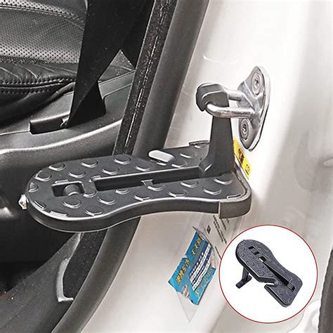 Car Door Steps Folding Door Steps With Safety Hammer Function U Hook