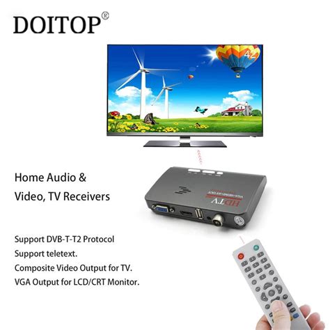 Doitop 1080p Hdmi Dvb T Dvb T2 Digital Tv Box Vga Av Cvbs Tuner