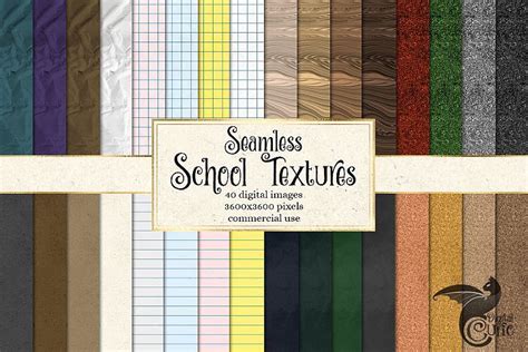 School Textures 293320 Patterns Design Bundles Digital Paper