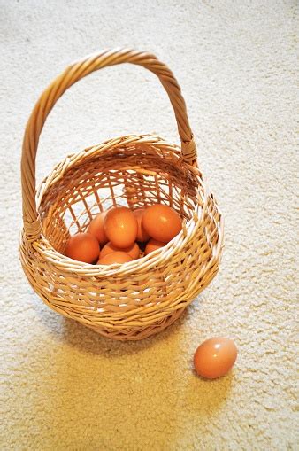 Dont Put All Your Eggs In One Basket Stock Photo Download Image Now