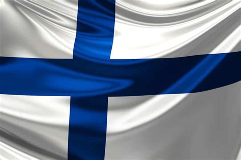 Iconos muebles, decoración de hogar y electrodomésticos. Bandera de Finlandia