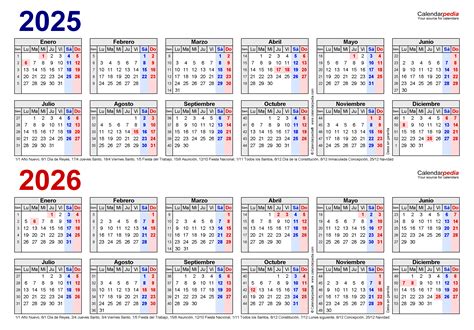 Calendario Y En Word Excel Y PDF Calendarpedia