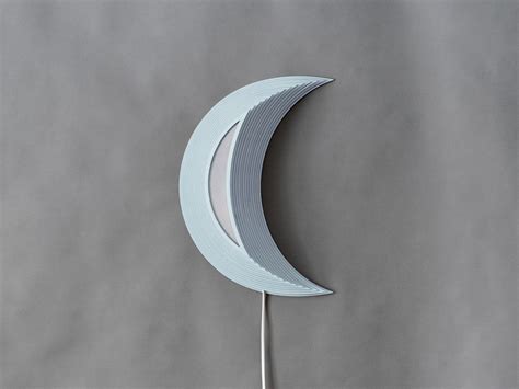 Crescent Moon Lamp Plug In Wall Sconce Boho Decor Bedside Etsy