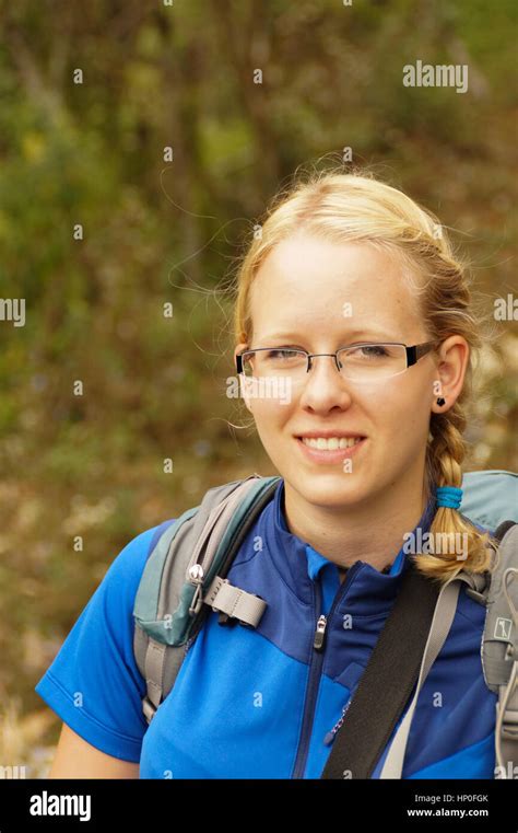 Outdoor Hiking Smiling Glasses Hi Res Stock Photography And Images Alamy