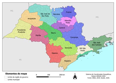 Mapa Politico São Paulo MODISEDU