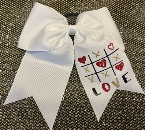 Valentines Day Cheer Bow Tictactoe Love Ever After Vinyl Etsy