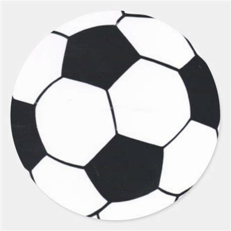 I Love Football Soccer Classic Round Sticker Zazzleca