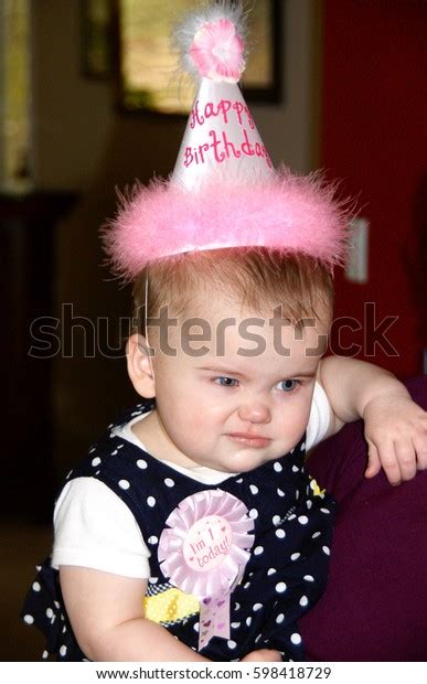 Baby Girl Funny Face Her First Stock Photo 598418729 Shutterstock