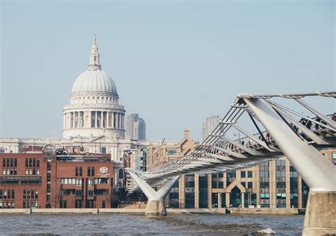 St Pauls Cathedral London Transportation London England Bridge Man Made Structure