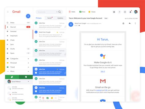 Gmail Redesign Ui Concept By Tarun 😎 On Dribbble