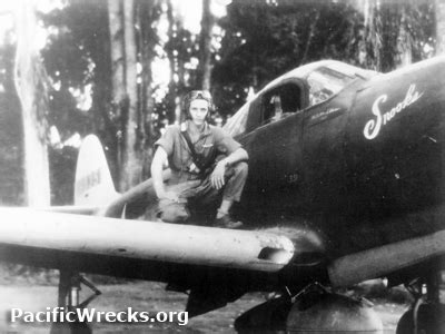 Pacific Wrecks Pilot Lt William A Shomo With P Q Snooks Parked At Airfield