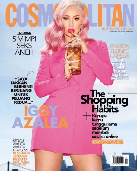 Iggy Azalea Cosmopolitan Magazine October 2019 Cover Photo Malaysia