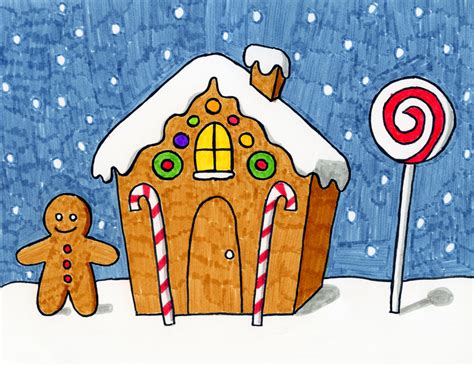 Supercoloring.com is a super fun for all ages: Draw a Gingerbread House · Art Projects for Kids