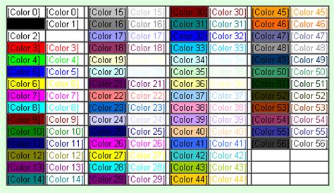 Excel Colorindex Excel Colors Colors Colorindex