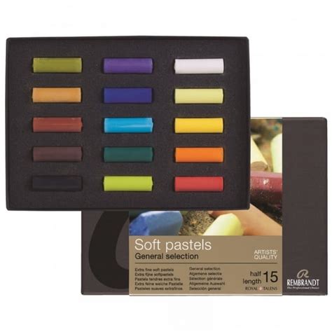 Royal Talens Rembrandt Soft Pastels Set Of 15 Art Supplies From