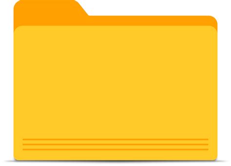 Clipart Blank Yellow Folder