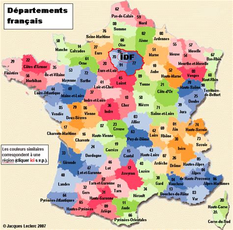 Departements Francais Liste Officielle 2022 Carte Numeros Images