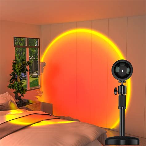 Buy Sunset Lamp Anivia 360 Degree Rotation Rainbow Projection Lamp Retractable Night Light