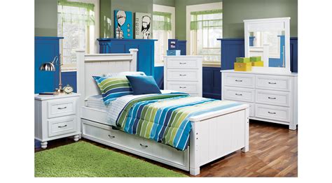 Cottage Color Alternate S White 5 Pc Twin Panel Bedroom