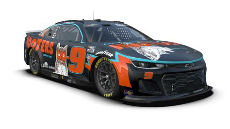 First Look Chase Elliotts 2023 Hooters Paint Scheme Nascar