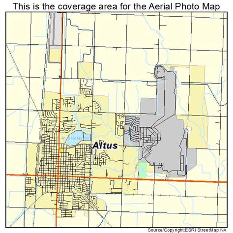 Aerial Photography Map Of Altus Ok Oklahoma