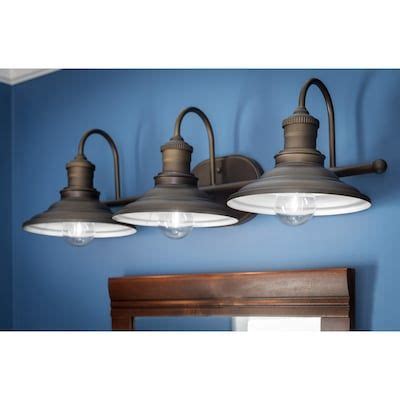 Fans bathroom ceiling fans bathroom lighting light fixtures for you choose the perfect bathroom designer aeaart designs gallery. allen + roth Hainsbrook 3-Light Bronze Industrial Vanity ...