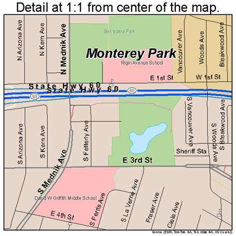 East Los Angeles California Street Map 0620802