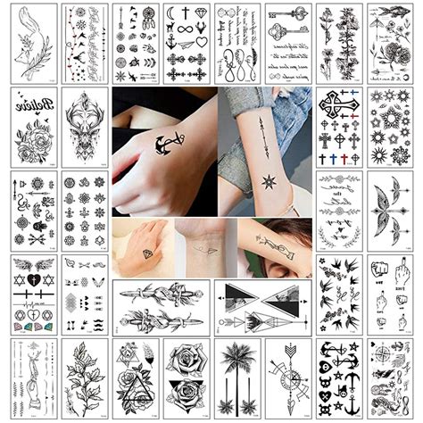 Buy Realistic Small Temporary Tattoos For Women Men Adult Kids30