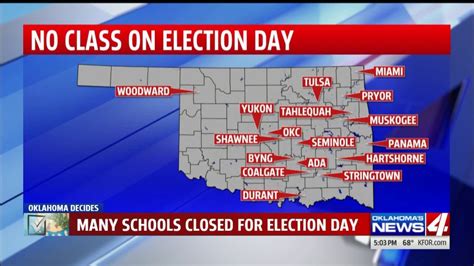 Several Oklahoma School Districts Cancel Class For General Election