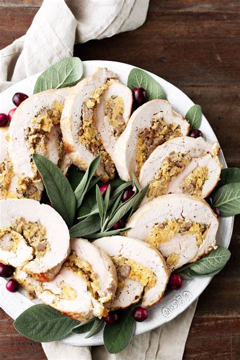 Southern Inspired Turkey Roulades With Sausage Cornbread