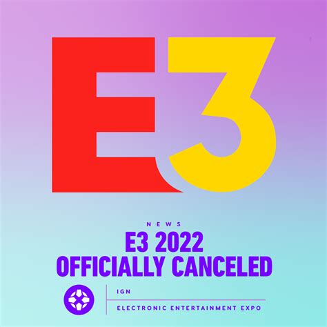 Ign On Twitter E3 2022 Has Officially Been Canceled We Have Verified
