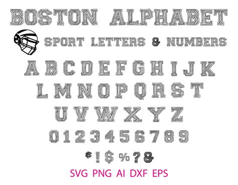 Varsity Font Svg College Alphabet Monogram Svg Etsy