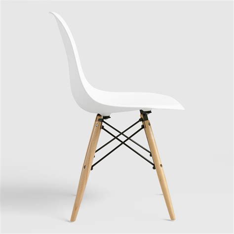 Eames style lounge chair and ottoman eames 100% pu leather chair black walnut. Eames Chair - White - Collective Rentals Design House