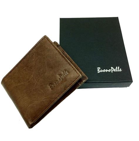 Inside there are 4 card slots and two open pockets. MENS DESIGNER QUALITY REAL LEATHER WALLET CREDIT CARD ...