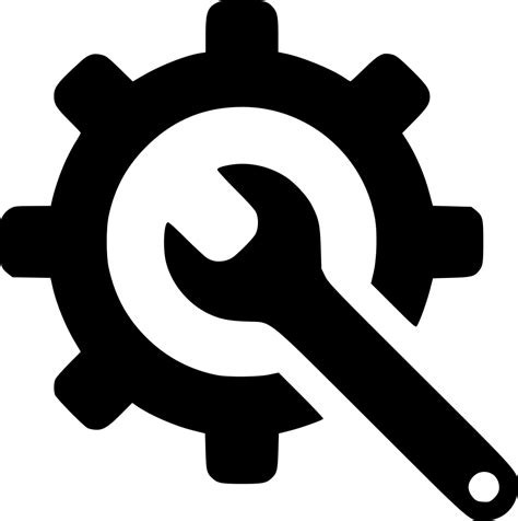 Support Wrench Cog Tools Repair Fix Gear Svg Png Icon Free Download