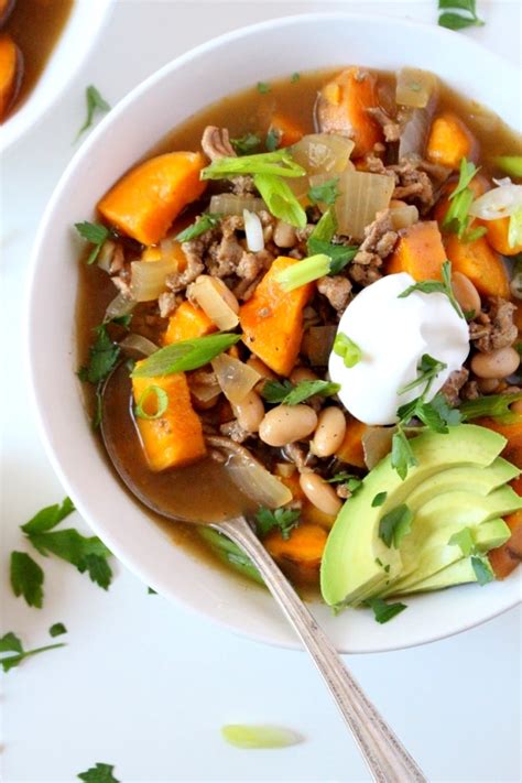 Slow Cooker Turkey Sweet Potato Chili The Wheatless Kitchen