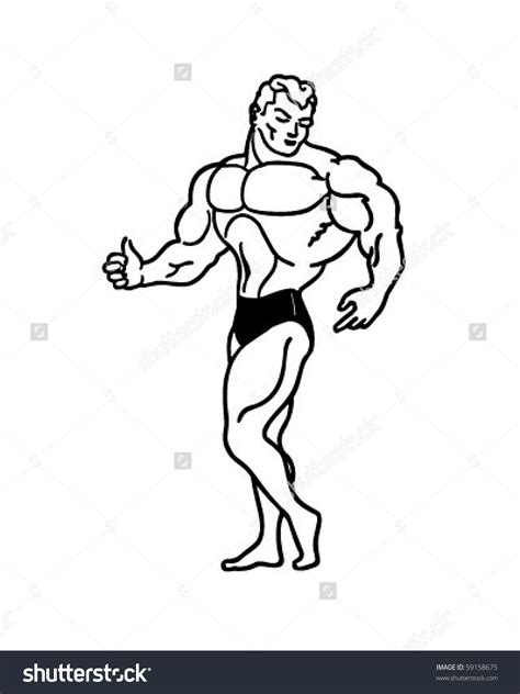 Cartoon Muscle Man Drawing At Explore Collection
