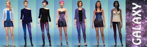 Galaxy Clothing Collection 11 Items By Fuyaya At Sims Artists The