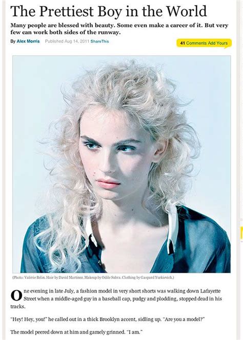 Intersex And Andrej Pejic I Think This Is One Of The Most Beautiful Models Today Asexual