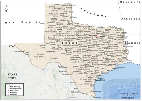 Map Of Cities In Texas List Of Texas Cities By Population