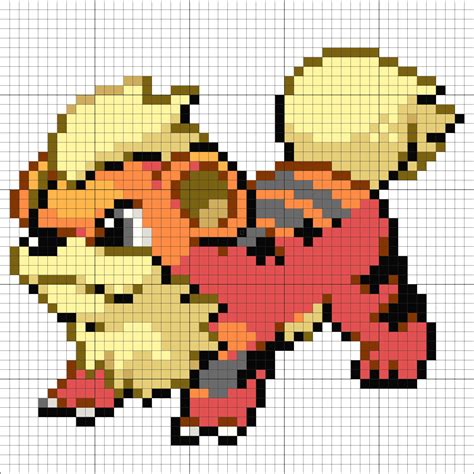900 x 755 png 381 кб. #58 Growlithe | Pixel art pokemon, Pixel art grid, Pixel art