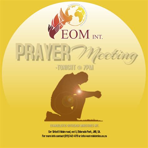 Copy Of Prayer Meeting Service Template Postermywall
