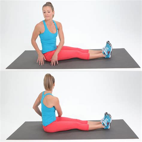 Seated Trunk Twist No Equipment Required 7 Moves To Tone Your Back