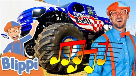Blippi Monster Trucks Song Educational Songs For Kids Youtube