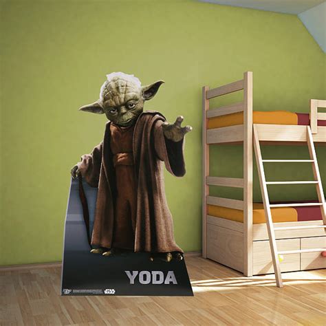 Life Size Yoda Stand Out Cut Out Shop Fathead For Star Wars Movies Decor